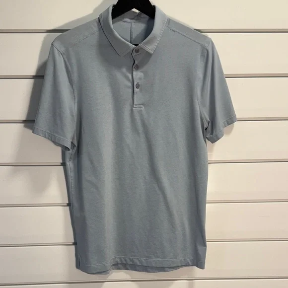 Lululemon Athletica Sky Blue Polo Shirt - Picture 1 of 3